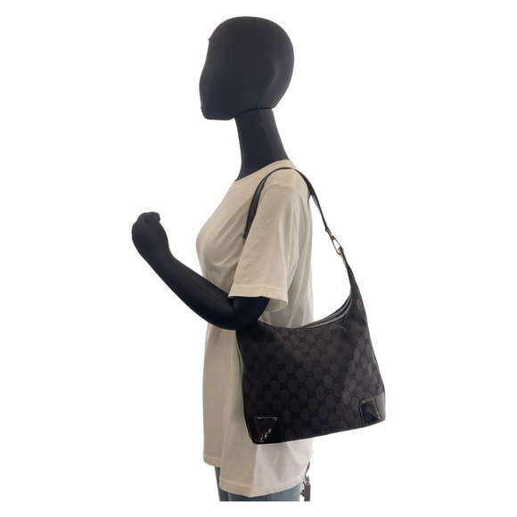 Gucci Gucci GG Canvas Black Shoulder Bag Canvas Crossbody Bag 0014204 - Picture 9 of 10